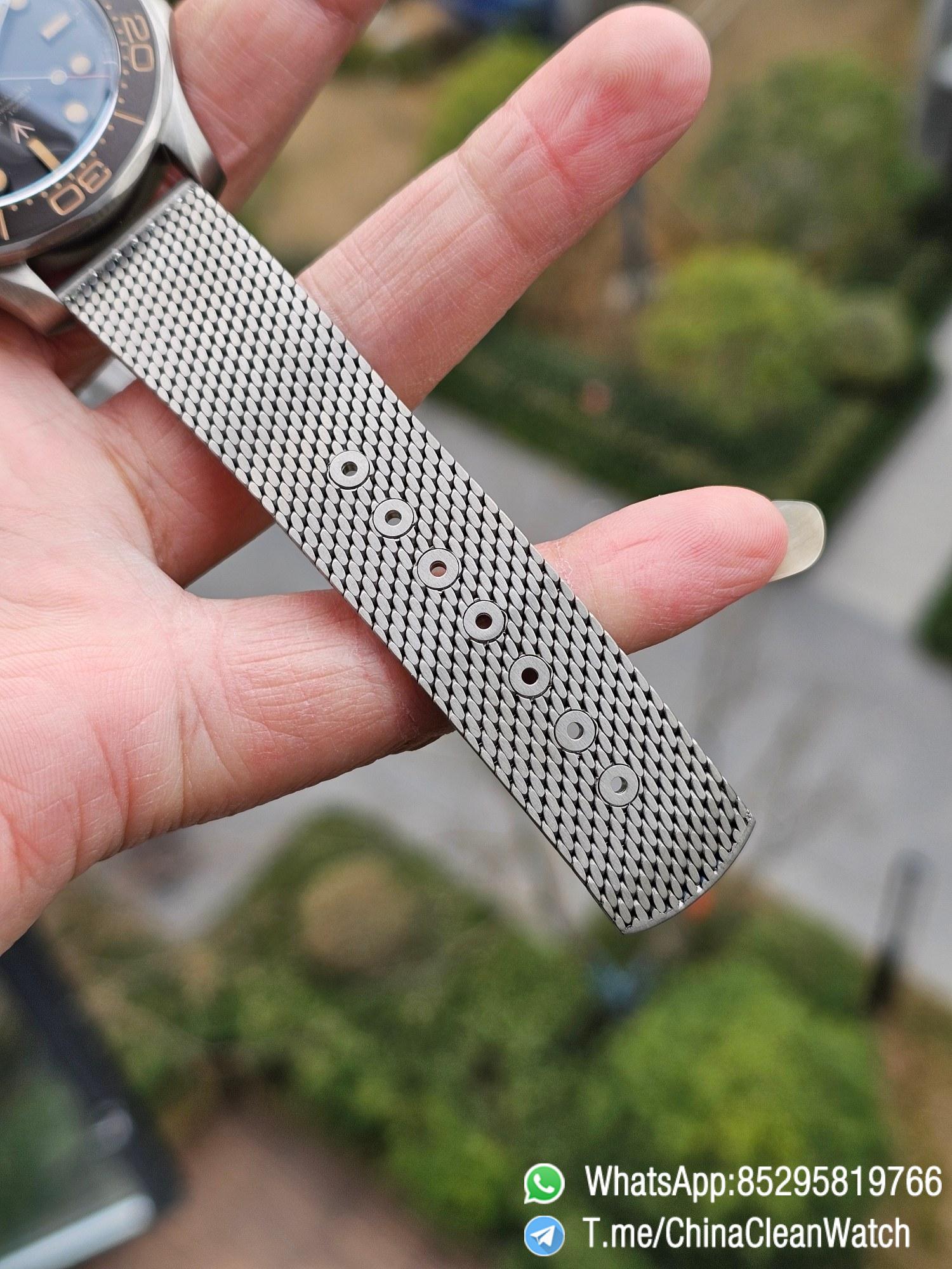 VSF Omega Seamaster 300 No Time to Die James Bond Titanium Case Titanium Mesh Bracelet A8806 Cal.8806 08 VSF Omega Seamaster 300 No Time to Die James Bond Titanium Case Titanium Mesh Bracelet A8806 Cal.8806 08