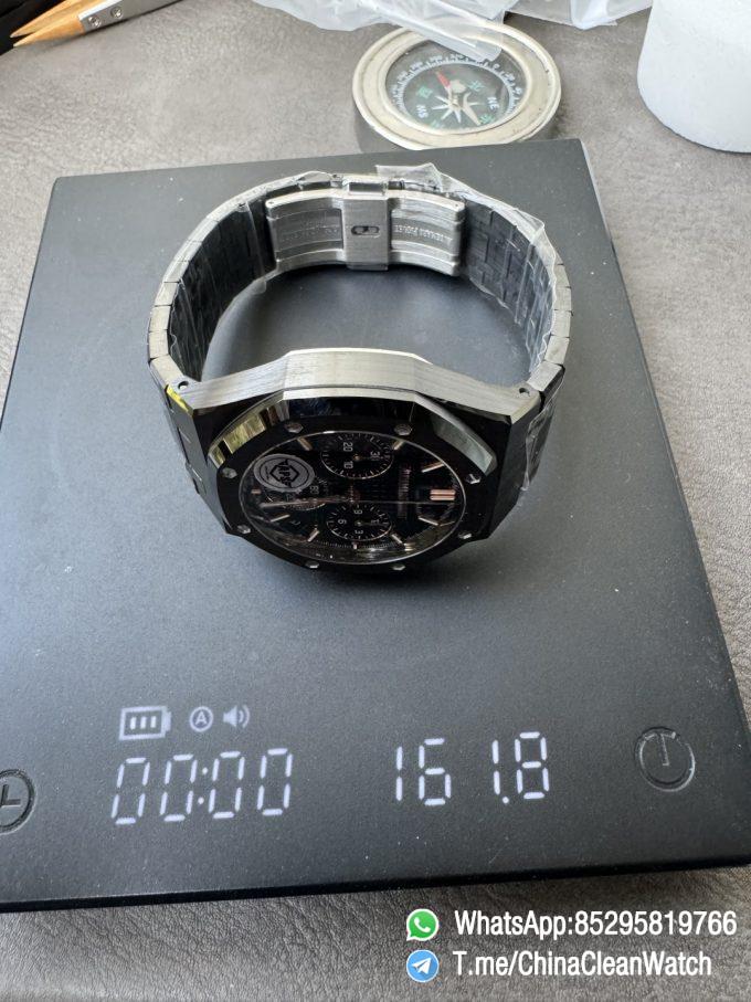 APS Factory Super Clone AP Royal Oak Chrono 26240 Black Dial Black Ceramic Case and Bracelet SuperClone 4401 Movement 13