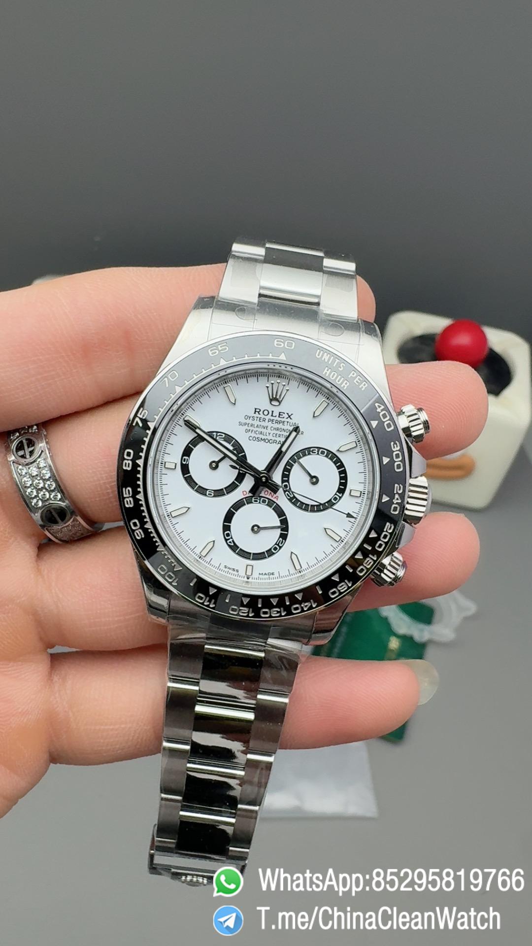 Clean Factory Watches VSF Daytona Panda 126500LN Gain Weight 185g White Dial Luminos Indexes Black Ceramic Bezel DD4131 Caliber 904L Oyster Bracelet 03 Clean Factory Watches VSF Daytona Panda 126500LN Gain Weight 185g White Dial Luminos Indexes Black Ceramic Bezel DD4131 Caliber 904L Oyster Bracelet 03