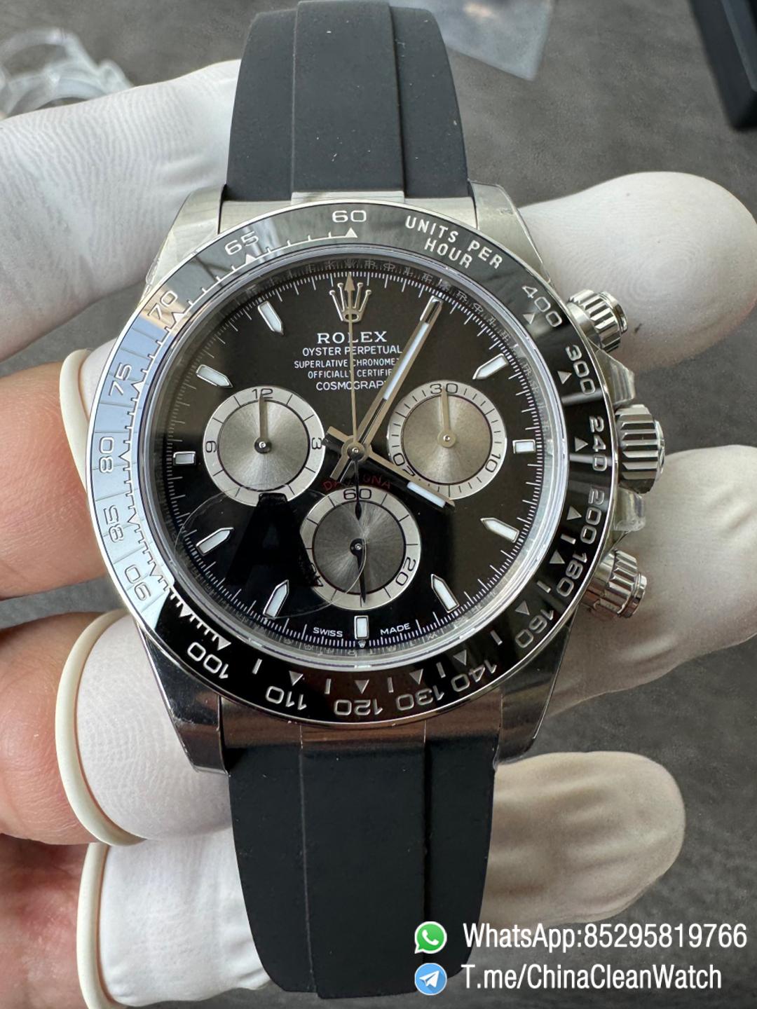 Clean Factory Watches VSF Gain Weight 137g Daytona 126519 Black Dial with Silver Center Chrono Dial DanDong 4131 Movement Oysterflex Strap 00 Clean Factory Watches VSF Gain Weight 137g Daytona 126519 Black Dial with Silver Center Chrono Dial DanDong 4131 Movement Oysterflex Strap 00