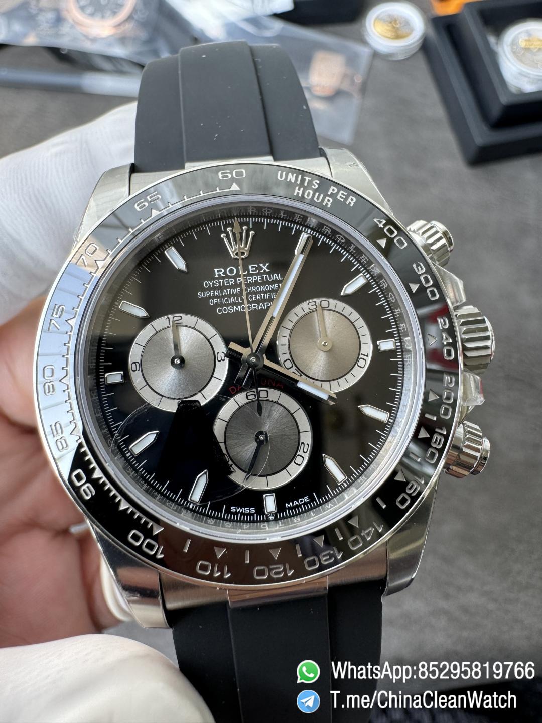 Clean Factory Watches VSF Gain Weight 137g Daytona 126519 Black Dial with Silver Center Chrono Dial DanDong 4131 Movement Oysterflex Strap 07 Clean Factory Watches VSF Gain Weight 137g Daytona 126519 Black Dial with Silver Center Chrono Dial DanDong 4131 Movement Oysterflex Strap 07