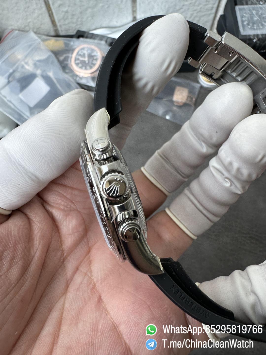 Clean Factory Watches VSF Gain Weight 137g Daytona 126519 Gray Dial Black Center Chrono Dial Luminos Indexes DD4131 Caliber Oysterflex Strap 07 Clean Factory Watches VSF Gain Weight 137g Daytona 126519 Gray Dial Black Center Chrono Dial Luminos Indexes DD4131 Caliber Oysterflex Strap 07