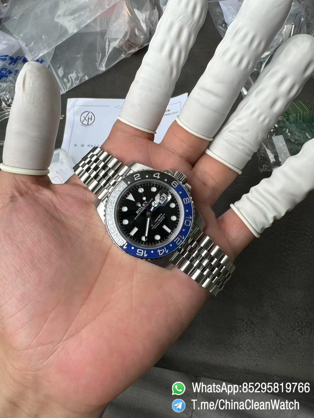 VSF GMT Master II Batgirl 126710BLNR 904L Steel Blue Black Bezel Black Dial Jubilee Bracelet DD3285 V3 01 VSF GMT Master II Batgirl 126710BLNR 904L Steel Blue Black Bezel Black Dial Jubilee Bracelet DD3285 V3 01