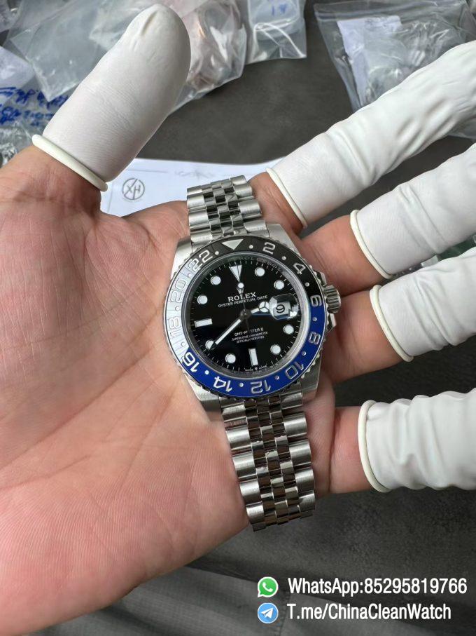 VSF GMT Master II Batgirl 126710BLNR 904L Steel Blue Black Bezel Black Dial Jubilee Bracelet DD3285 V3 02