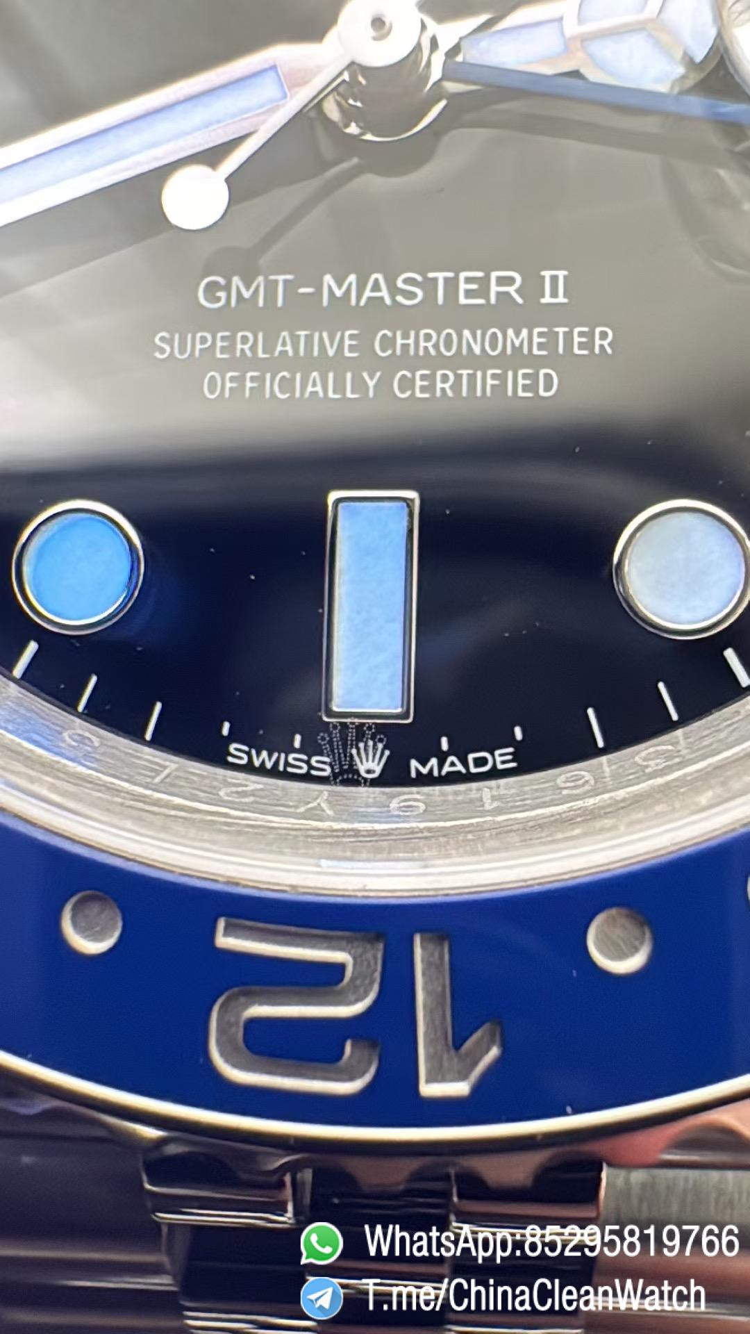 VSF GMT Master II Batgirl 126710BLNR 904L Steel Blue Black Bezel Black Dial Jubilee Bracelet DD3285 V3 08 VSF GMT Master II Batgirl 126710BLNR 904L Steel Blue Black Bezel Black Dial Jubilee Bracelet DD3285 V3 08
