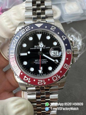 VSF GMT Master II Pepsi 126710BLRO 904L Steel Blue Red Bezel Jubilee Bracelet DD3285 CHS V3 00 1