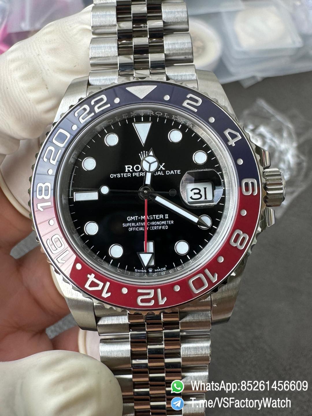 VSF GMT Master II Pepsi 126710BLRO 904L Steel Blue Red Bezel Jubilee Bracelet DD3285 CHS V3 00 1 VSF GMT Master II Pepsi 126710BLRO 904L Steel Blue Red Bezel Jubilee Bracelet DD3285 CHS V3 00 1