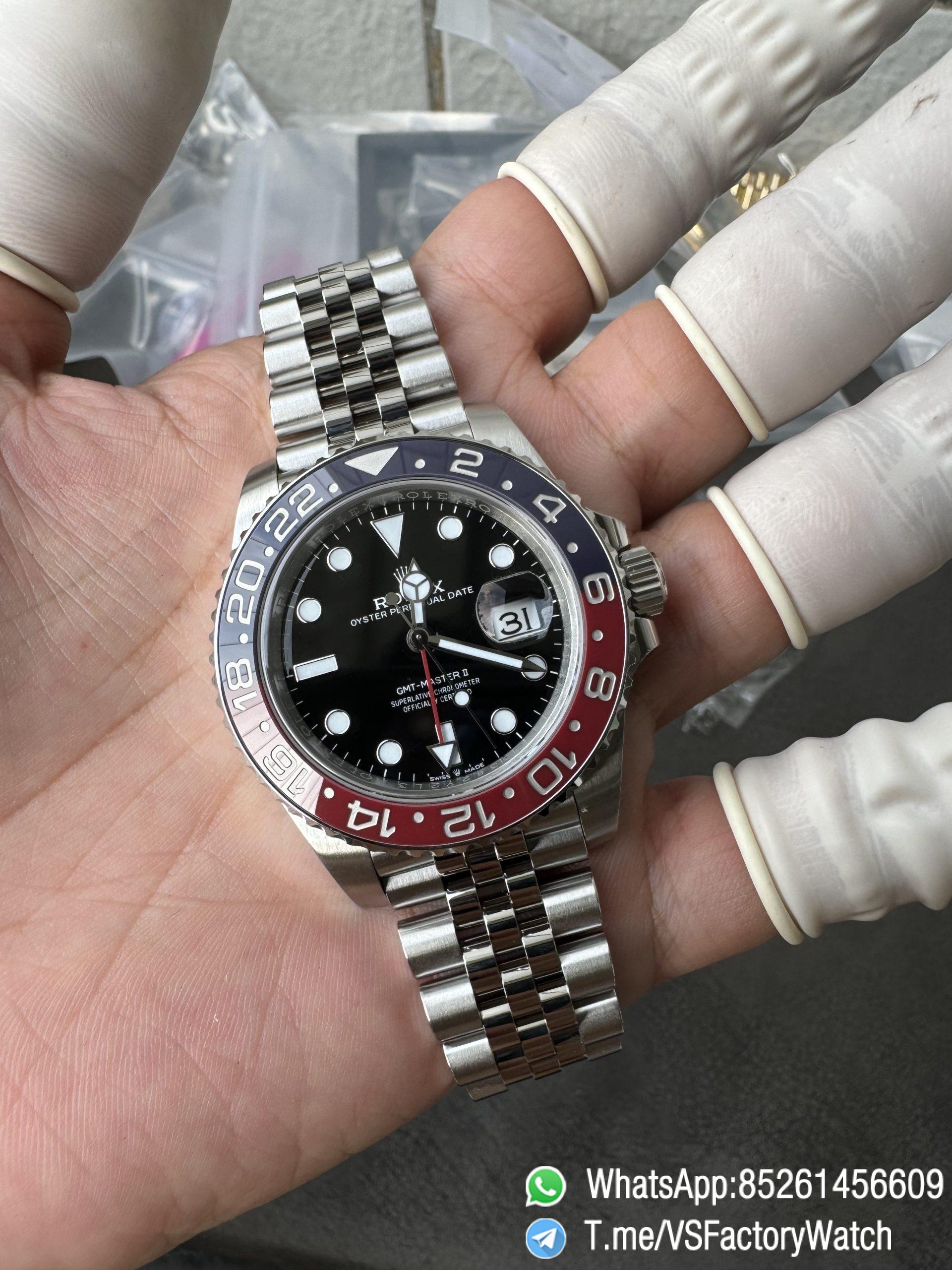 VSF GMT Master II Pepsi 126710BLRO 904L Steel Blue Red Bezel Jubilee Bracelet DD3285 CHS V3 03 VSF GMT Master II Pepsi 126710BLRO 904L Steel Blue Red Bezel Jubilee Bracelet DD3285 CHS V3 03