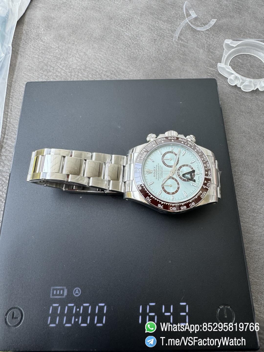 Clean Factory Watches VSF Daytona 126506 Gain Weight 164g Ice Blue Dial Luminos Indexes Brown Ceramic Bezel DD4131 Caliber 904L Oyster Bracelet 15 Clean Factory Watches VSF Daytona 126506 Gain Weight 164g Ice Blue Dial Luminos Indexes Brown Ceramic Bezel DD4131 Caliber 904L Oyster Bracelet 15
