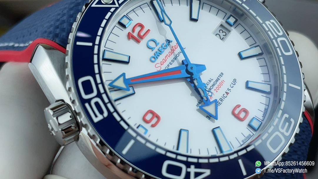 VS Factory Seamaster Planet Ocean 600m 36th America’s Cup 43.5 White Dial Blue Ceramic Bezel Blue Nylon Strap Super Clone 8900 Carlibe 03 VS Factory Seamaster Planet Ocean 600m 36th America’s Cup 43.5 White Dial Blue Ceramic Bezel Blue Nylon Strap Super Clone 8900 Carlibe 03