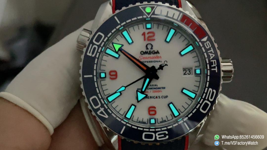 VS Factory Seamaster Planet Ocean 600m 36th America’s Cup 43.5 White Dial Blue Ceramic Bezel Blue Nylon Strap Super Clone 8900 Carlibe 09 VS Factory Seamaster Planet Ocean 600m 36th America’s Cup 43.5 White Dial Blue Ceramic Bezel Blue Nylon Strap Super Clone 8900 Carlibe 09