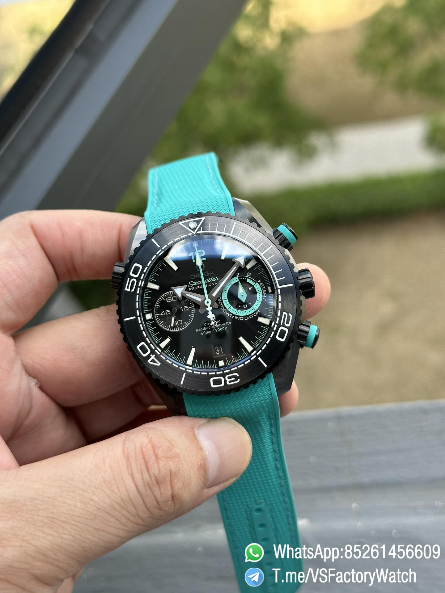 VSF Cooperative MS Factory Seamaster Planet Ocean 600m ETNZ Deep Black 45.5mm Black Ceramic on Rubber Strap SuperClone 9900 Carliber 01 VSF Cooperative MS Factory Seamaster Planet Ocean 600m ETNZ Deep Black 45.5mm Black Ceramic on Rubber Strap SuperClone 9900 Carliber 01