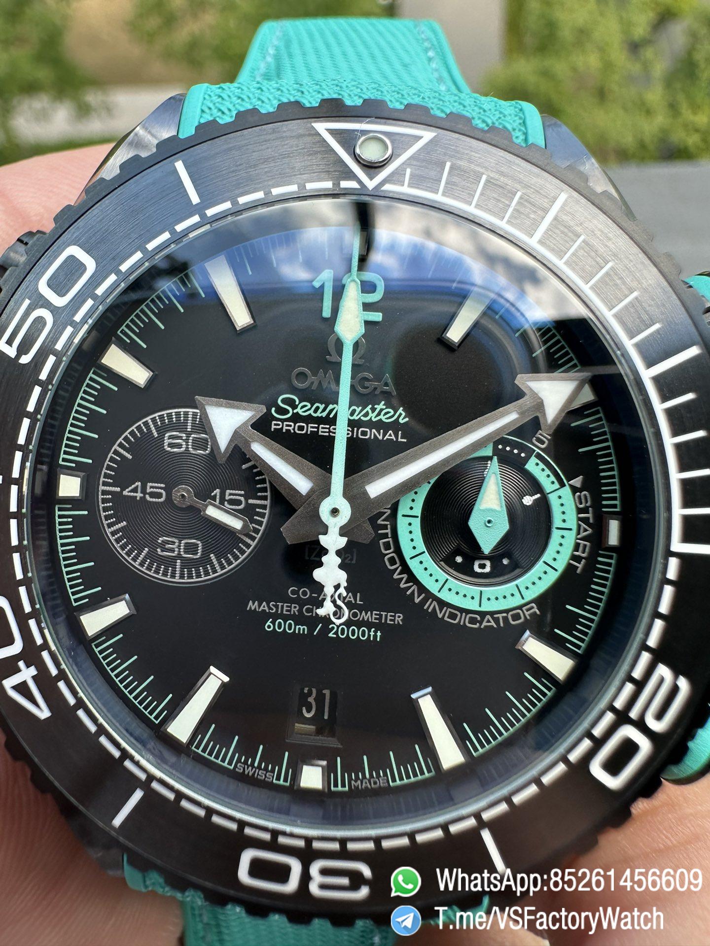 VSF Cooperative MS Factory Seamaster Planet Ocean 600m ETNZ Deep Black 45.5mm Black Ceramic on Rubber Strap SuperClone 9900 Carliber 03 VSF Cooperative MS Factory Seamaster Planet Ocean 600m ETNZ Deep Black 45.5mm Black Ceramic on Rubber Strap SuperClone 9900 Carliber 03