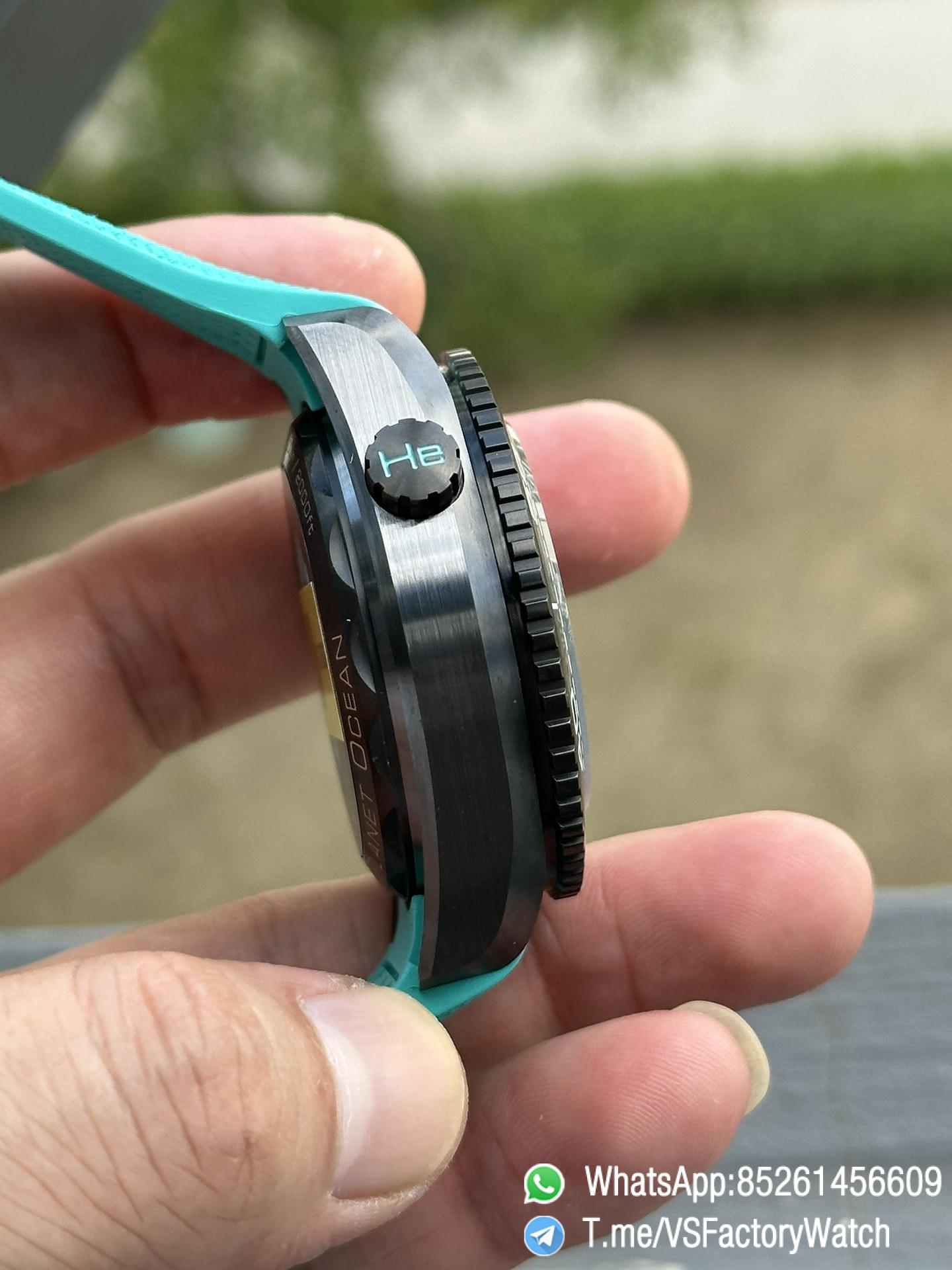 VSF Cooperative MS Factory Seamaster Planet Ocean 600m ETNZ Deep Black 45.5mm Black Ceramic on Rubber Strap SuperClone 9900 Carliber 05 VSF Cooperative MS Factory Seamaster Planet Ocean 600m ETNZ Deep Black 45.5mm Black Ceramic on Rubber Strap SuperClone 9900 Carliber 05