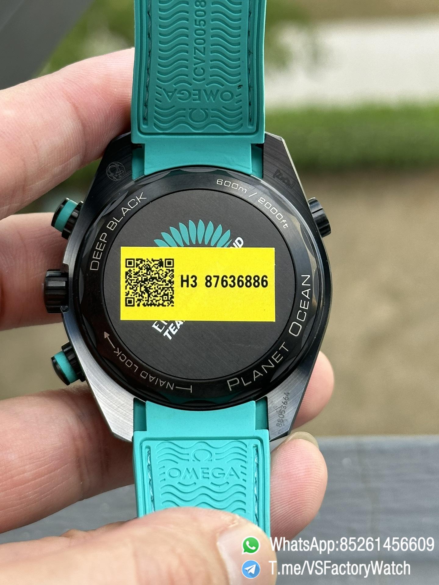 VSF Cooperative MS Factory Seamaster Planet Ocean 600m ETNZ Deep Black 45.5mm Black Ceramic on Rubber Strap SuperClone 9900 Carliber 07 VSF Cooperative MS Factory Seamaster Planet Ocean 600m ETNZ Deep Black 45.5mm Black Ceramic on Rubber Strap SuperClone 9900 Carliber 07