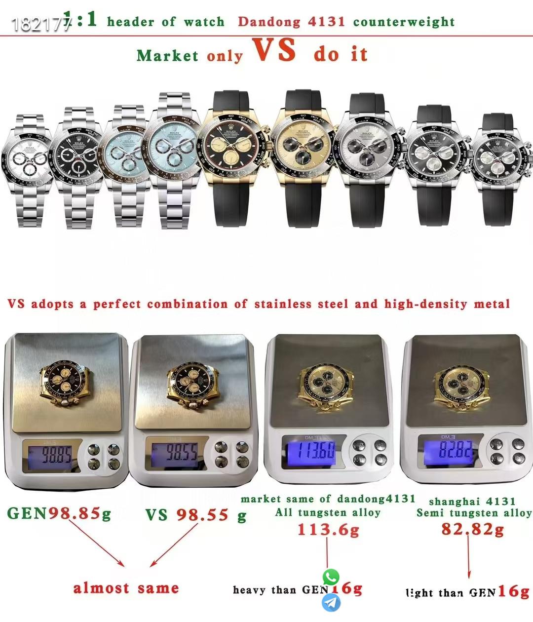 VSF Increase Weight Daytona 4131 Calibre 01 VSF Increase Weight Daytona 4131 Calibre 01