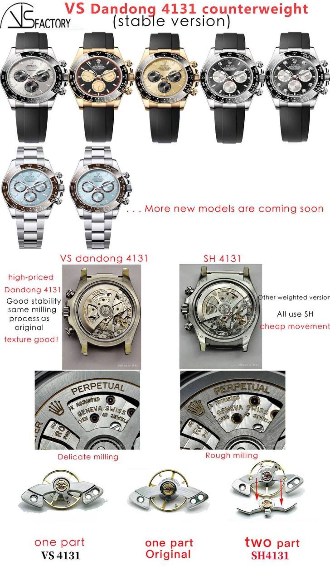 VSF Increase Weight Daytona 4131 Calibre 02 VSF Increase Weight Daytona 4131 Calibre 02