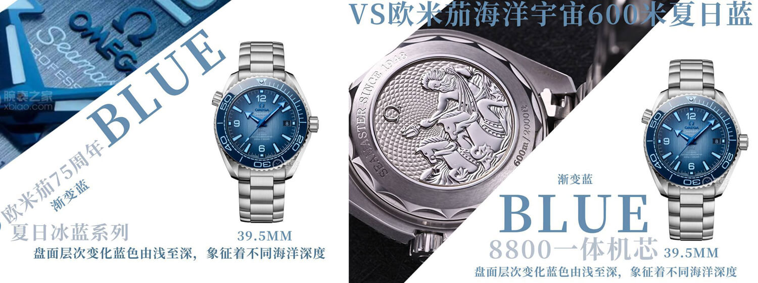 VSF Omega Seamaster Planet Ocean 600m Co axial Summer Blue SuperClone