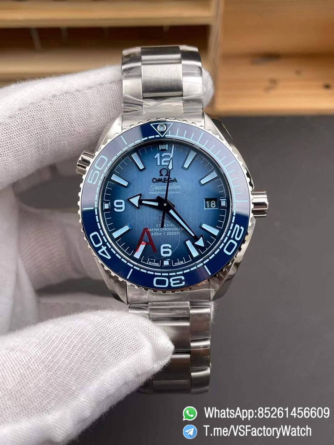 VSF Seamaster Planet Ocean 600m Co axial Summer Blue Stainless Steel Case Bracelet Super Clone 8800 Movement V4 01 VSF Seamaster Planet Ocean 600m Co axial Summer Blue Stainless Steel Case Bracelet Super Clone 8800 Movement V4 01