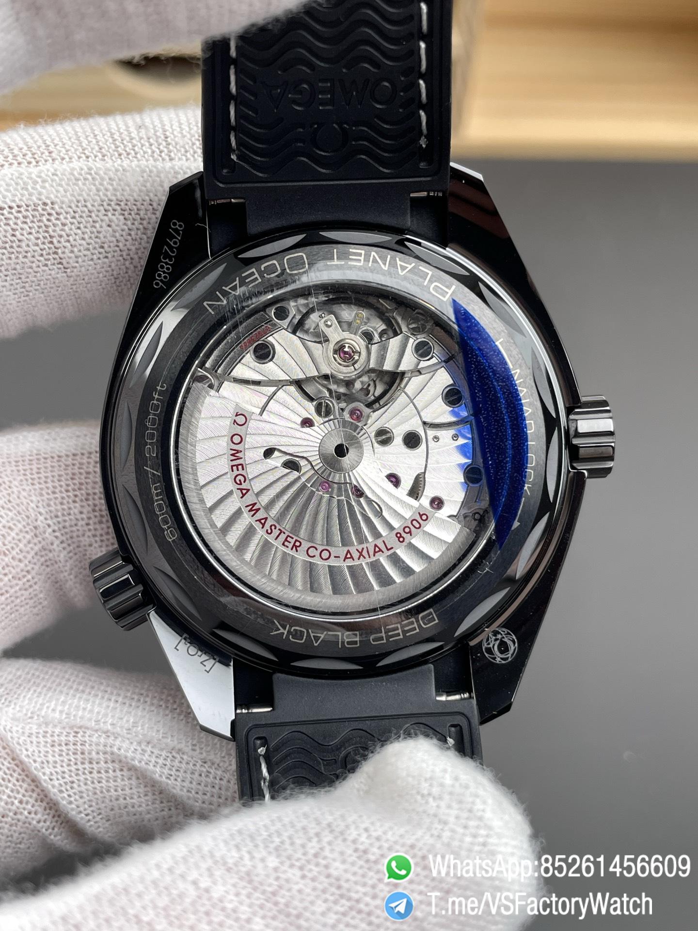 VSF Seamaster Planet Ocean 600m GMT Deep Black 45.5mm Ceramic Case Black Dial Black Nylon Strap Super Clone 8906 Carliber 06 VSF Seamaster Planet Ocean 600m GMT Deep Black 45.5mm Ceramic Case Black Dial Black Nylon Strap Super Clone 8906 Carliber 06