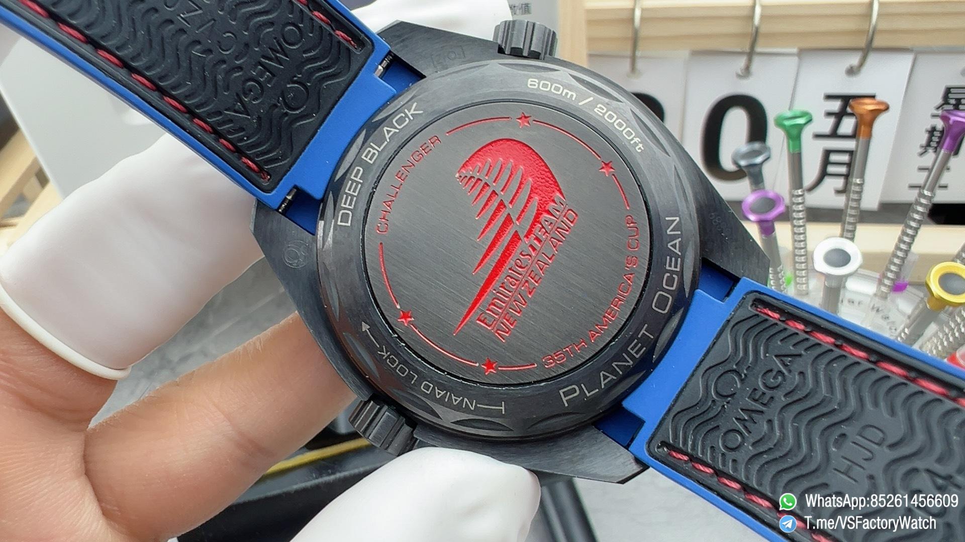 VSF Seamaster Planet Ocean 600m GMT ETNZ Deep Black Quarter Blue Red Index Bezel Ceramic Case Super Clone 8906 Carliber 06 VSF Seamaster Planet Ocean 600m GMT ETNZ Deep Black Quarter Blue Red Index Bezel Ceramic Case Super Clone 8906 Carliber 06