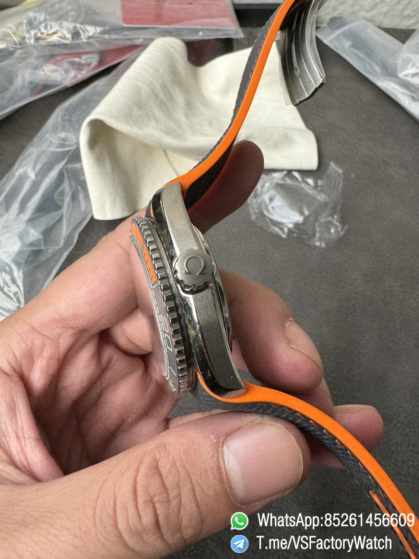 VSF Seamaster Planet Ocean 600m Grey Dial Quarter Orange Index Bezel 43.5mm Titanium Case on Rubber Strap SuperClone 8900 Carliber 04 VSF Seamaster Planet Ocean 600m Grey Dial Quarter Orange Index Bezel 43.5mm Titanium Case on Rubber Strap SuperClone 8900 Carliber 04