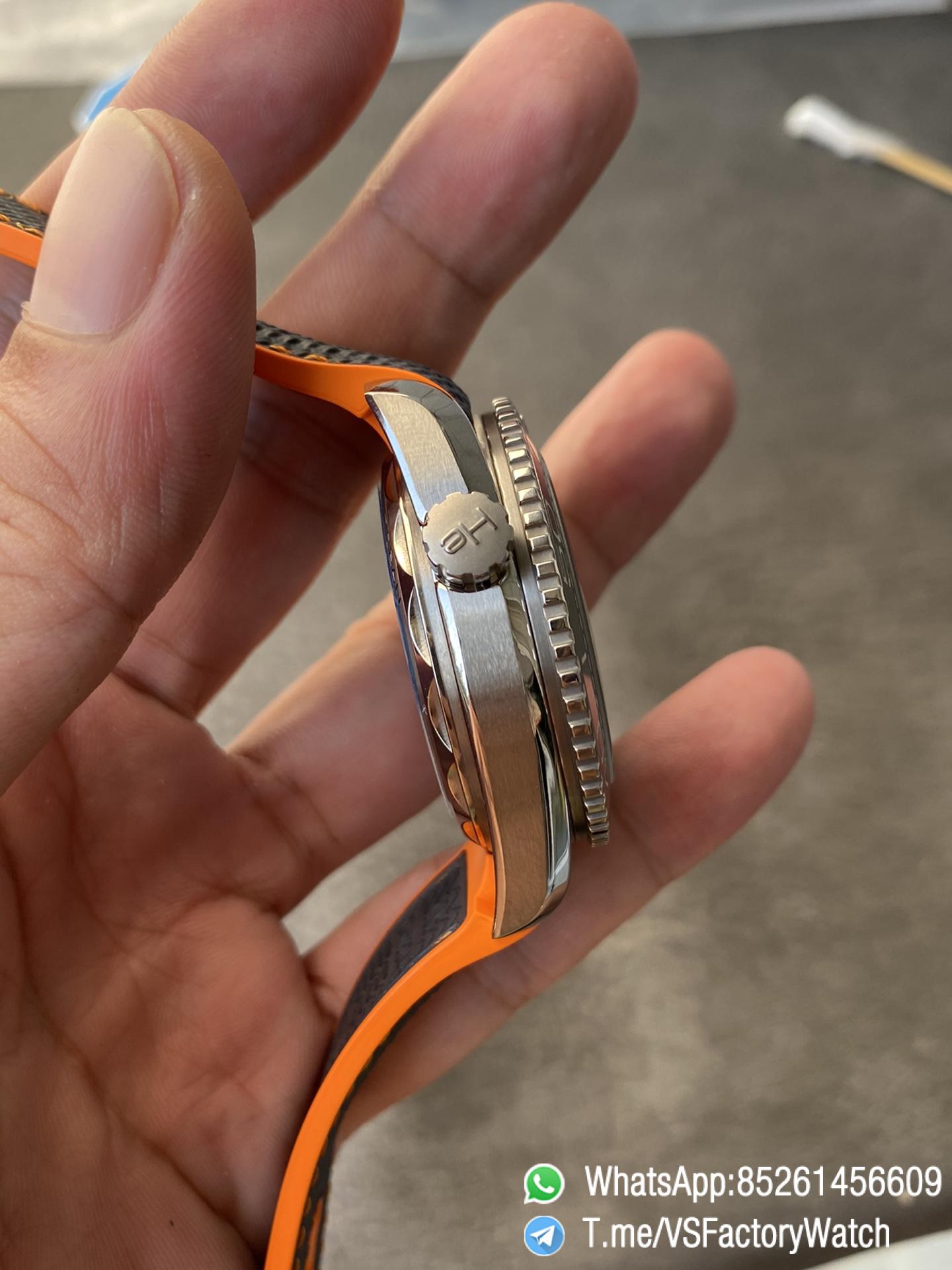 VSF Seamaster Planet Ocean 600m Grey Dial Quarter Orange Index Bezel 43.5mm Titanium Case on Rubber Strap SuperClone 8900 Carliber 05 VSF Seamaster Planet Ocean 600m Grey Dial Quarter Orange Index Bezel 43.5mm Titanium Case on Rubber Strap SuperClone 8900 Carliber 05