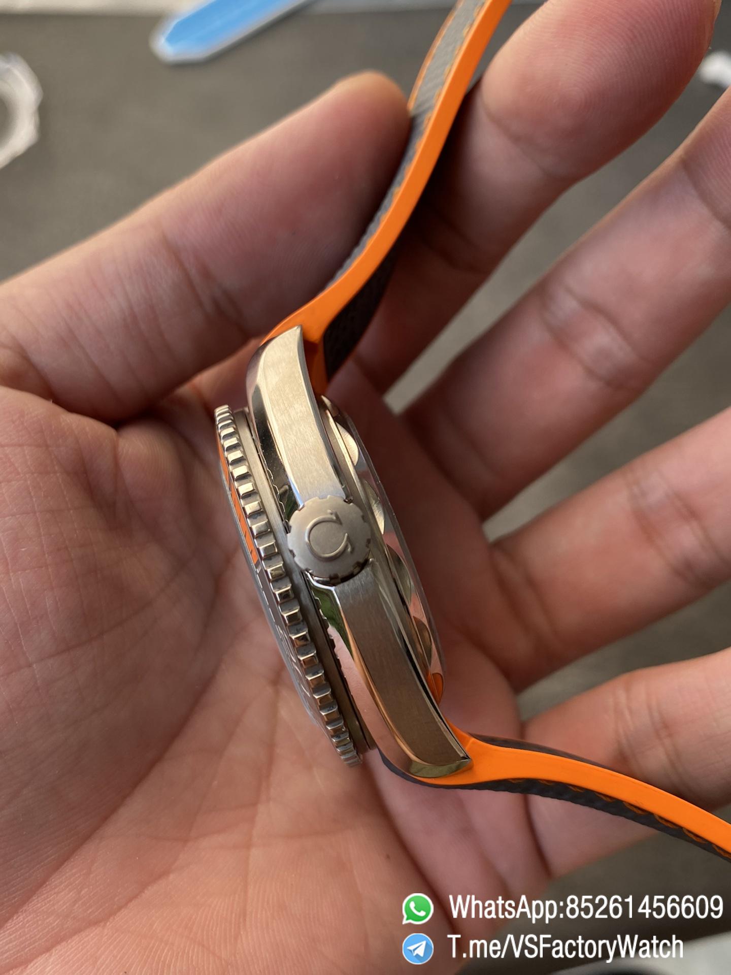 VSF Seamaster Planet Ocean 600m Grey Dial Quarter Orange Index Bezel 43.5mm Titanium Case on Rubber Strap SuperClone 8900 Carliber 06 VSF Seamaster Planet Ocean 600m Grey Dial Quarter Orange Index Bezel 43.5mm Titanium Case on Rubber Strap SuperClone 8900 Carliber 06