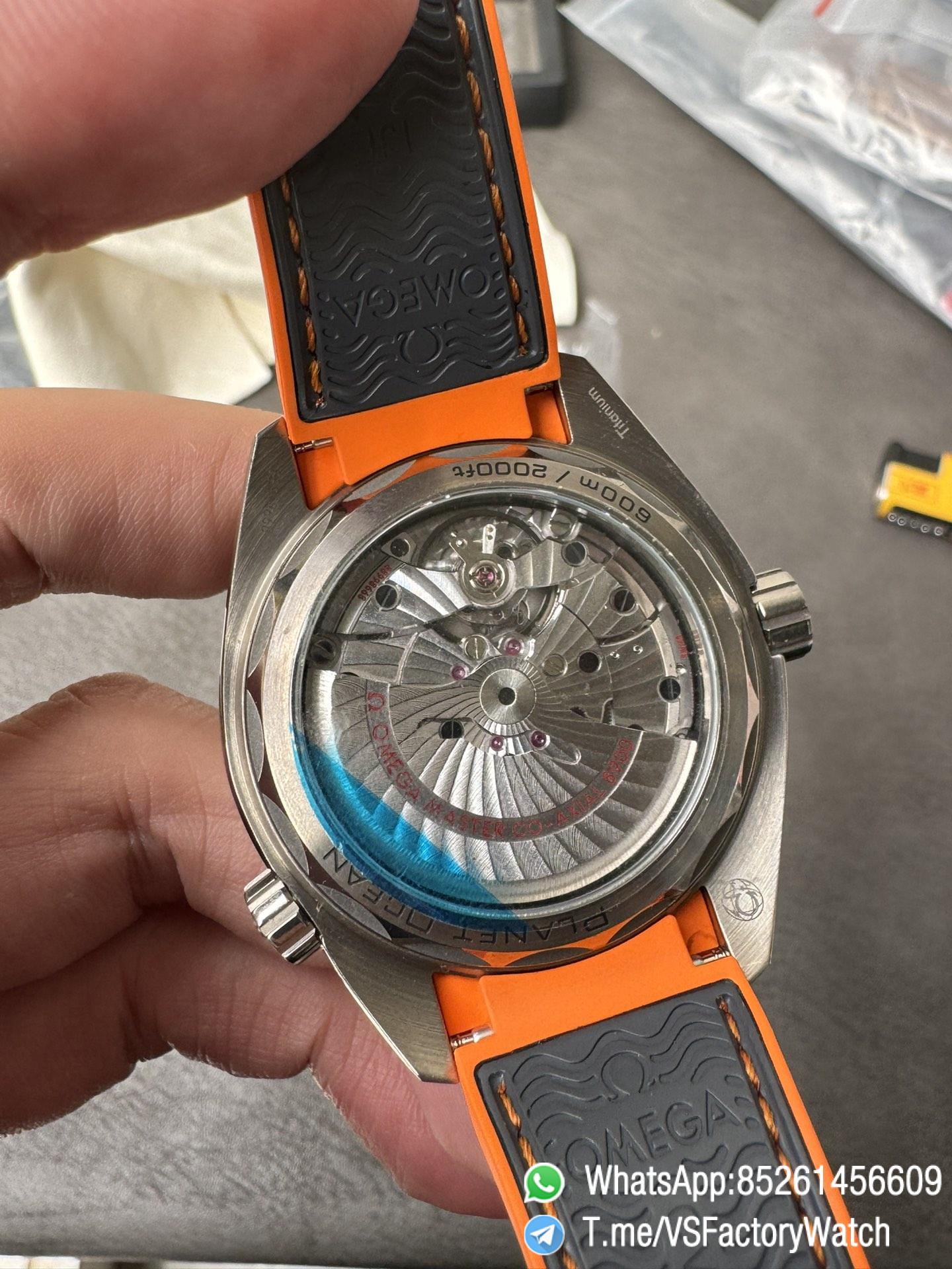 VSF Seamaster Planet Ocean 600m Grey Dial Quarter Orange Index Bezel 43.5mm Titanium Case on Rubber Strap SuperClone 8900 Carliber 07 VSF Seamaster Planet Ocean 600m Grey Dial Quarter Orange Index Bezel 43.5mm Titanium Case on Rubber Strap SuperClone 8900 Carliber 07