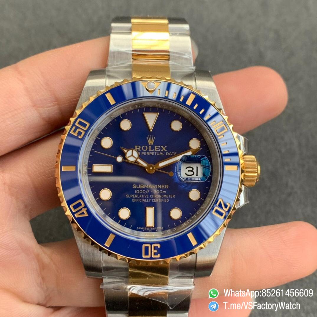 Swiss Grade VSF Submariner 116613LB Blue Dial Blue Ceramic Bezel Steel YG Two Tone Bracelet 904L Steel Case VS3135 01 1 Swiss Grade VSF Submariner 116613LB Blue Dial Blue Ceramic Bezel Steel YG Two Tone Bracelet 904L Steel Case VS3135 01 1