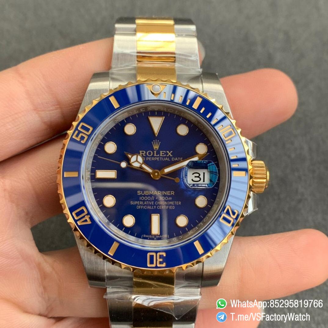 Swiss Grade VSF Submariner 116613LB Blue Dial Blue Ceramic Bezel Steel YG Two Tone Bracelet 904L Steel Case VS3135 01 1 Swiss Grade VSF Submariner 116613LB Blue Dial Blue Ceramic Bezel Steel YG Two Tone Bracelet 904L Steel Case VS3135 01 1