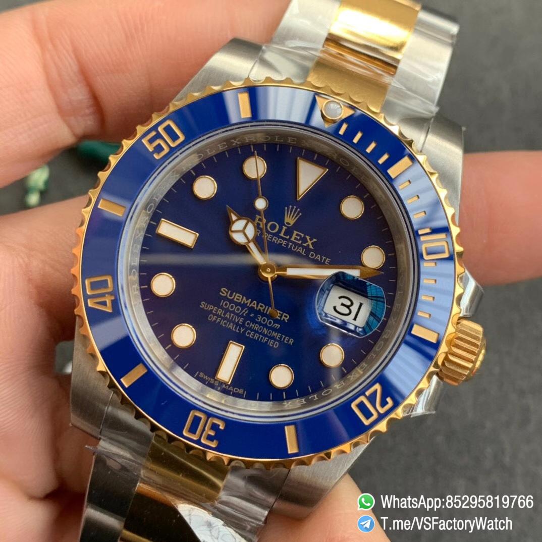 Swiss Grade VSF Submariner 116613LB Blue Dial Blue Ceramic Bezel Steel YG Two Tone Bracelet 904L Steel Case VS3135 03 Swiss Grade VSF Submariner 116613LB Blue Dial Blue Ceramic Bezel Steel YG Two Tone Bracelet 904L Steel Case VS3135 03