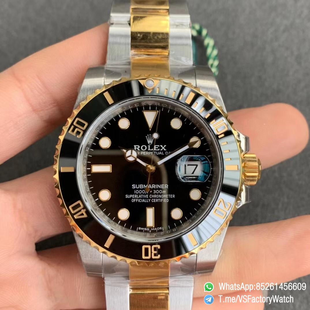 Swiss Grade VSF Submariner 116613LN Black Dial Black Ceramic Bezel Steel YG Two Tone Bracelet 904L Steel Case VS3135 01 Swiss Grade VSF Submariner 116613LN Black Dial Black Ceramic Bezel Steel YG Two Tone Bracelet 904L Steel Case VS3135 01