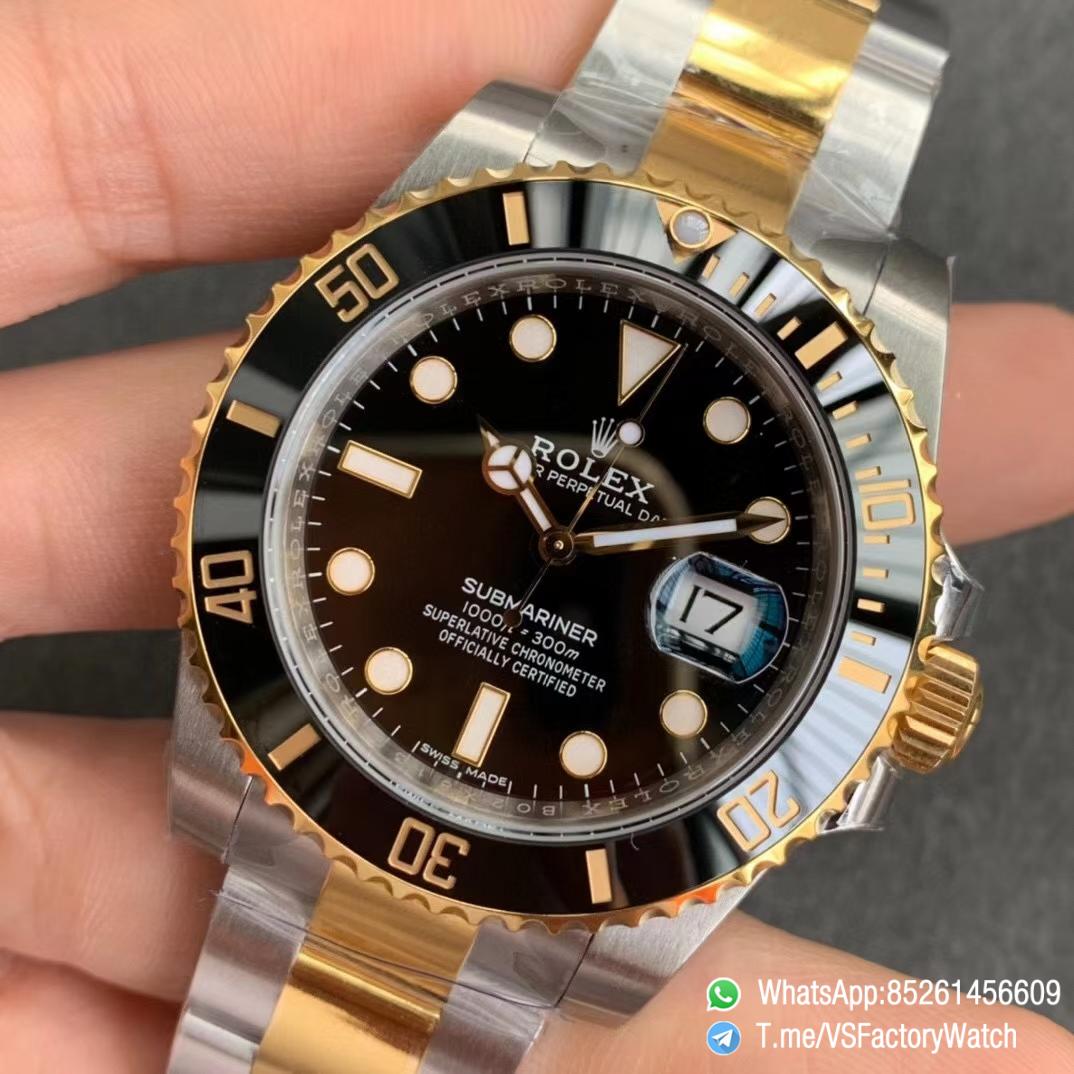 Swiss Grade VSF Submariner 116613LN Black Dial Black Ceramic Bezel Steel YG Two Tone Bracelet 904L Steel Case VS3135 03 Swiss Grade VSF Submariner 116613LN Black Dial Black Ceramic Bezel Steel YG Two Tone Bracelet 904L Steel Case VS3135 03