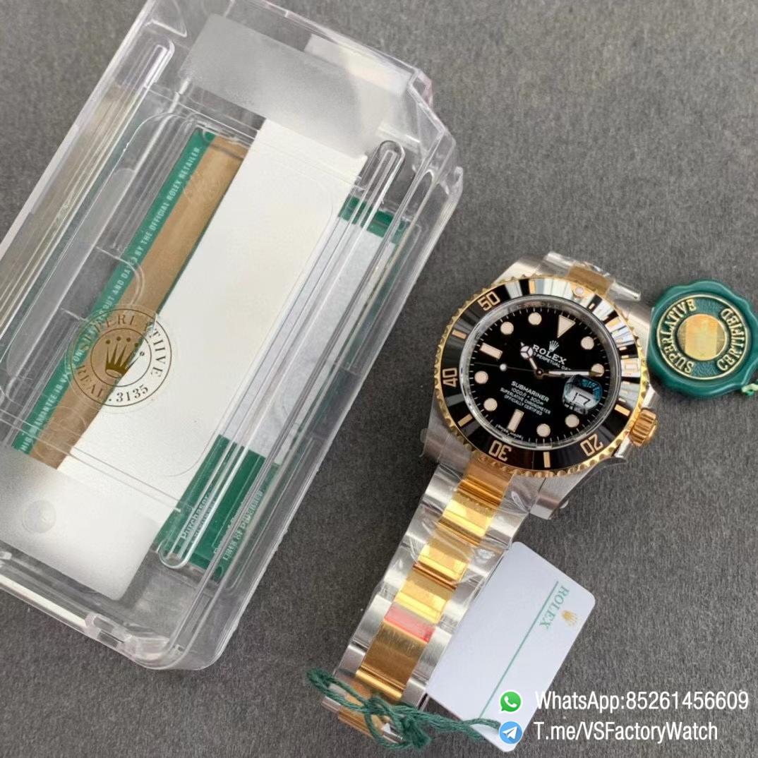Swiss Grade VSF Submariner 116613LN Black Dial Black Ceramic Bezel Steel YG Two Tone Bracelet 904L Steel Case VS3135 09 Swiss Grade VSF Submariner 116613LN Black Dial Black Ceramic Bezel Steel YG Two Tone Bracelet 904L Steel Case VS3135 09