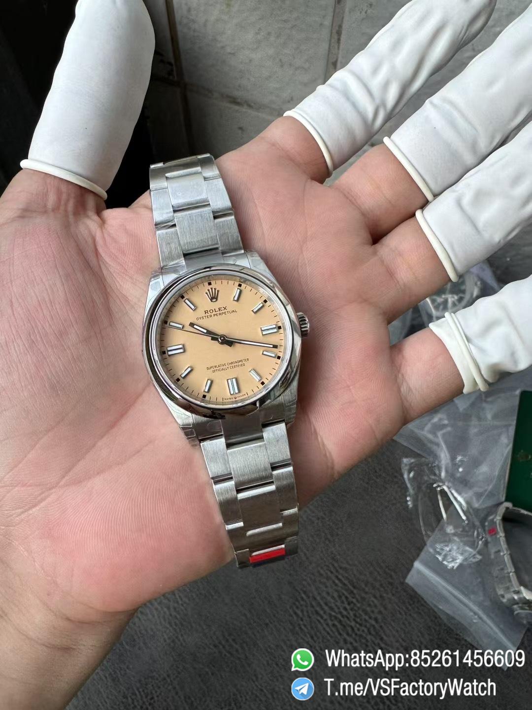 VS Factory Oyster Perpetual 36 Beige Yellow Dial 126000 Oyster Bracelet DanDong 3230 72 Hours Power Reserve 01 VS Factory Oyster Perpetual 36 Beige Yellow Dial 126000 Oyster Bracelet DanDong 3230 72 Hours Power Reserve 01