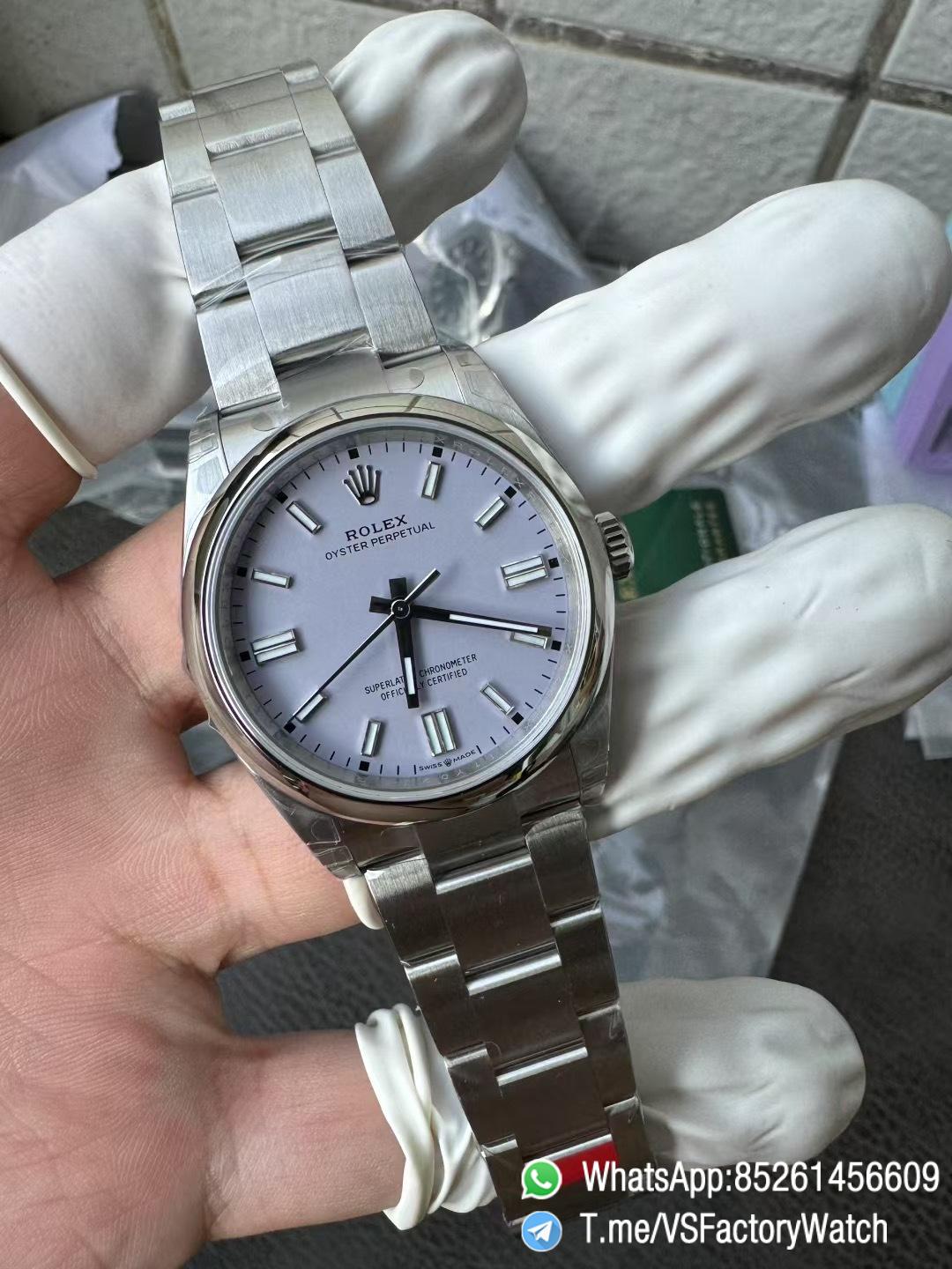 VS Factory Oyster Perpetual 36 Lavender Purple Dial 126000 Oyster Bracelet DanDong 3230 72 Hours Power Reserve 04 VS Factory Oyster Perpetual 36 Lavender Purple Dial 126000 Oyster Bracelet DanDong 3230 72 Hours Power Reserve 04