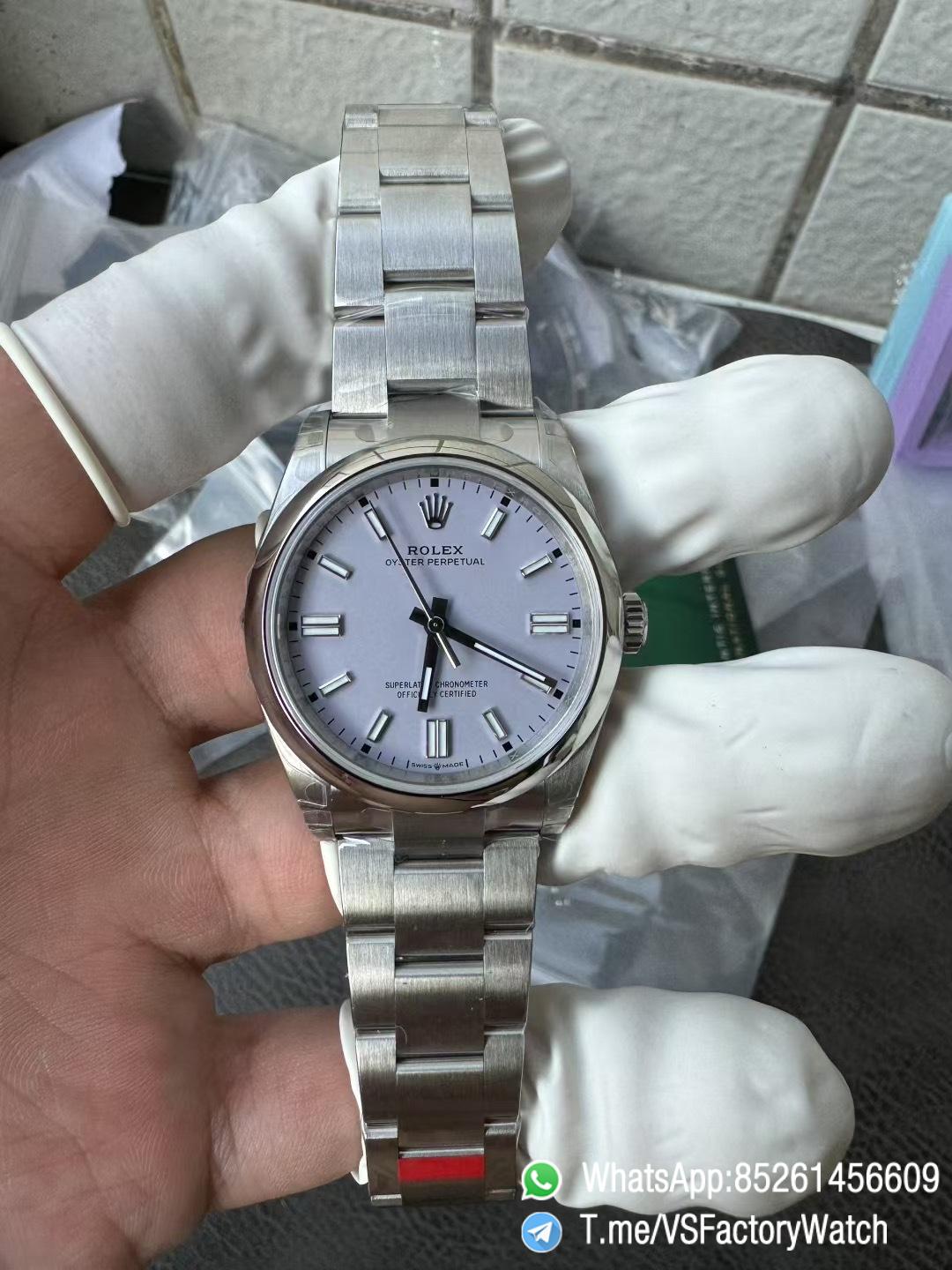 VS Factory Oyster Perpetual 36 Lavender Purple Dial 126000 Oyster Bracelet DanDong 3230 72 Hours Power Reserve 05 VS Factory Oyster Perpetual 36 Lavender Purple Dial 126000 Oyster Bracelet DanDong 3230 72 Hours Power Reserve 05
