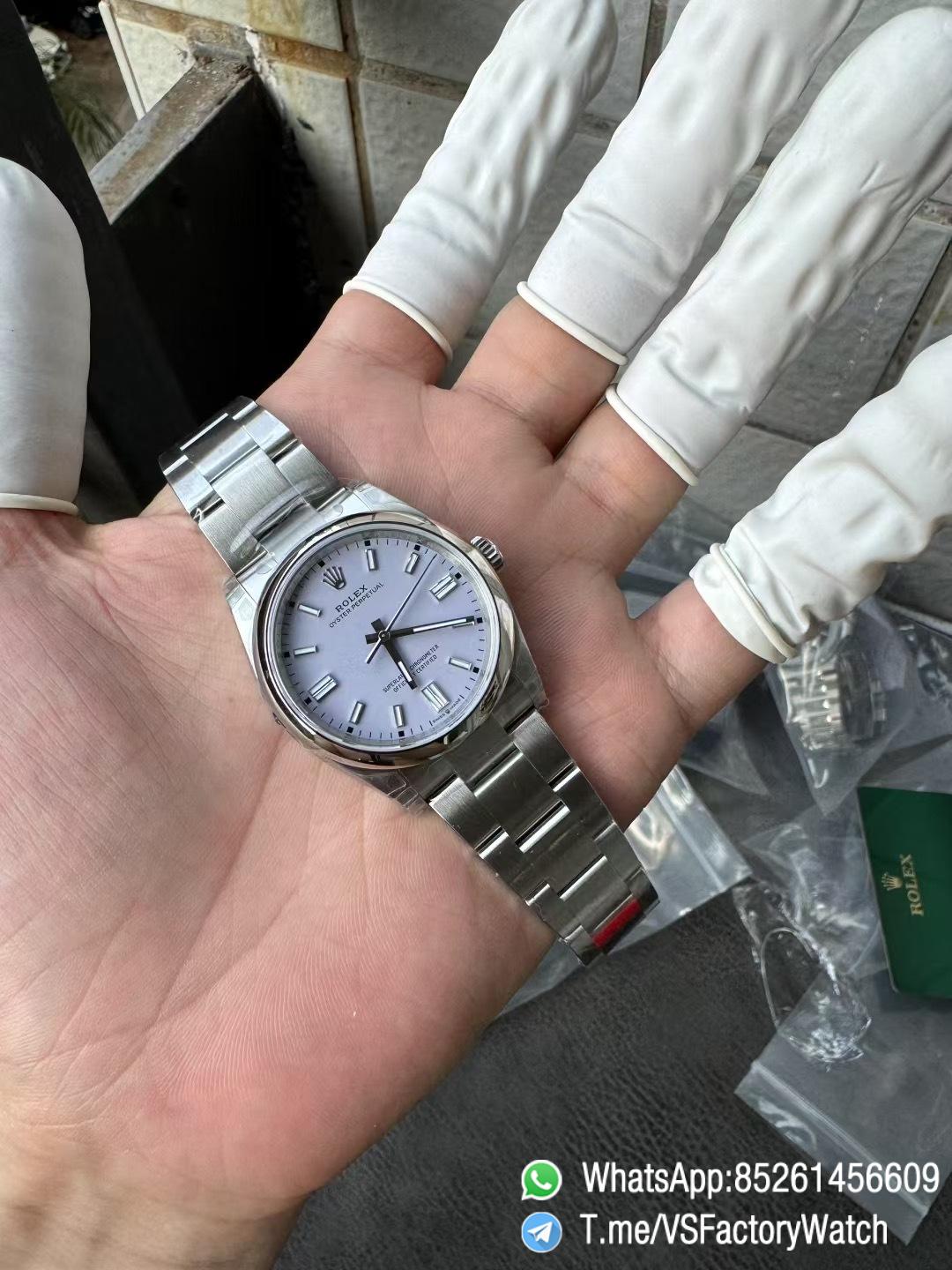 VS Factory Oyster Perpetual 36 Lavender Purple Dial 126000 Oyster Bracelet DanDong 3230 72 Hours Power Reserve 06 VS Factory Oyster Perpetual 36 Lavender Purple Dial 126000 Oyster Bracelet DanDong 3230 72 Hours Power Reserve 06