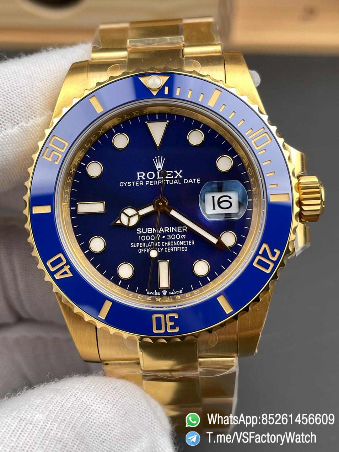 VS Factory Submariner Date 41mm 126618LB Blue Dial Blue Ceramica Bezel Yellow Gold and 904L Steel DanDong 3235 Movement 00 VS Factory Submariner Date 41mm 126618LB Blue Dial Blue Ceramica Bezel Yellow Gold and 904L Steel DanDong 3235 Movement 00