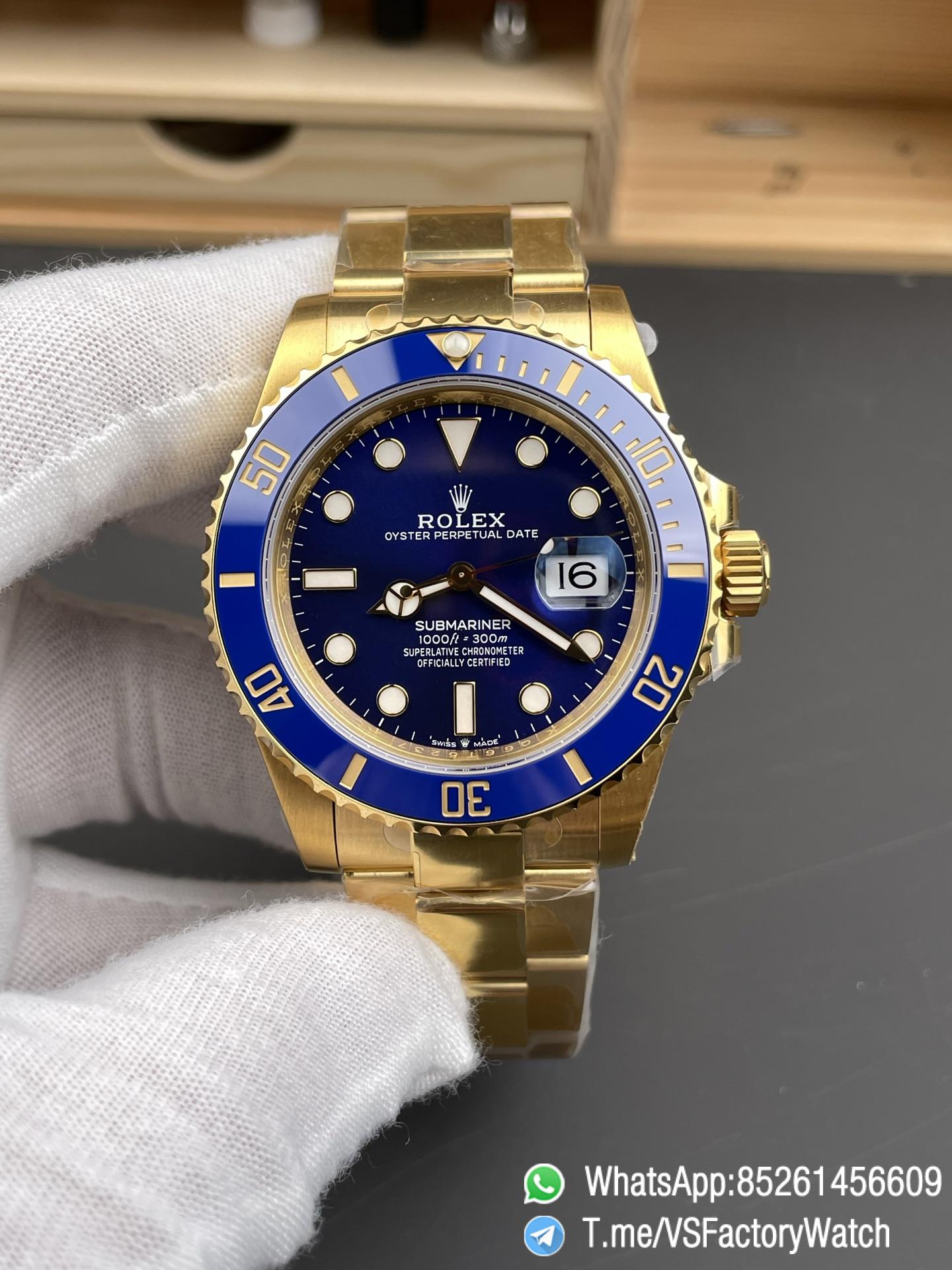 VS Factory Submariner Date 41mm 126618LB Blue Dial Blue Ceramica Bezel Yellow Gold and 904L Steel DanDong 3235 Movement 01 VS Factory Submariner Date 41mm 126618LB Blue Dial Blue Ceramica Bezel Yellow Gold and 904L Steel DanDong 3235 Movement 01