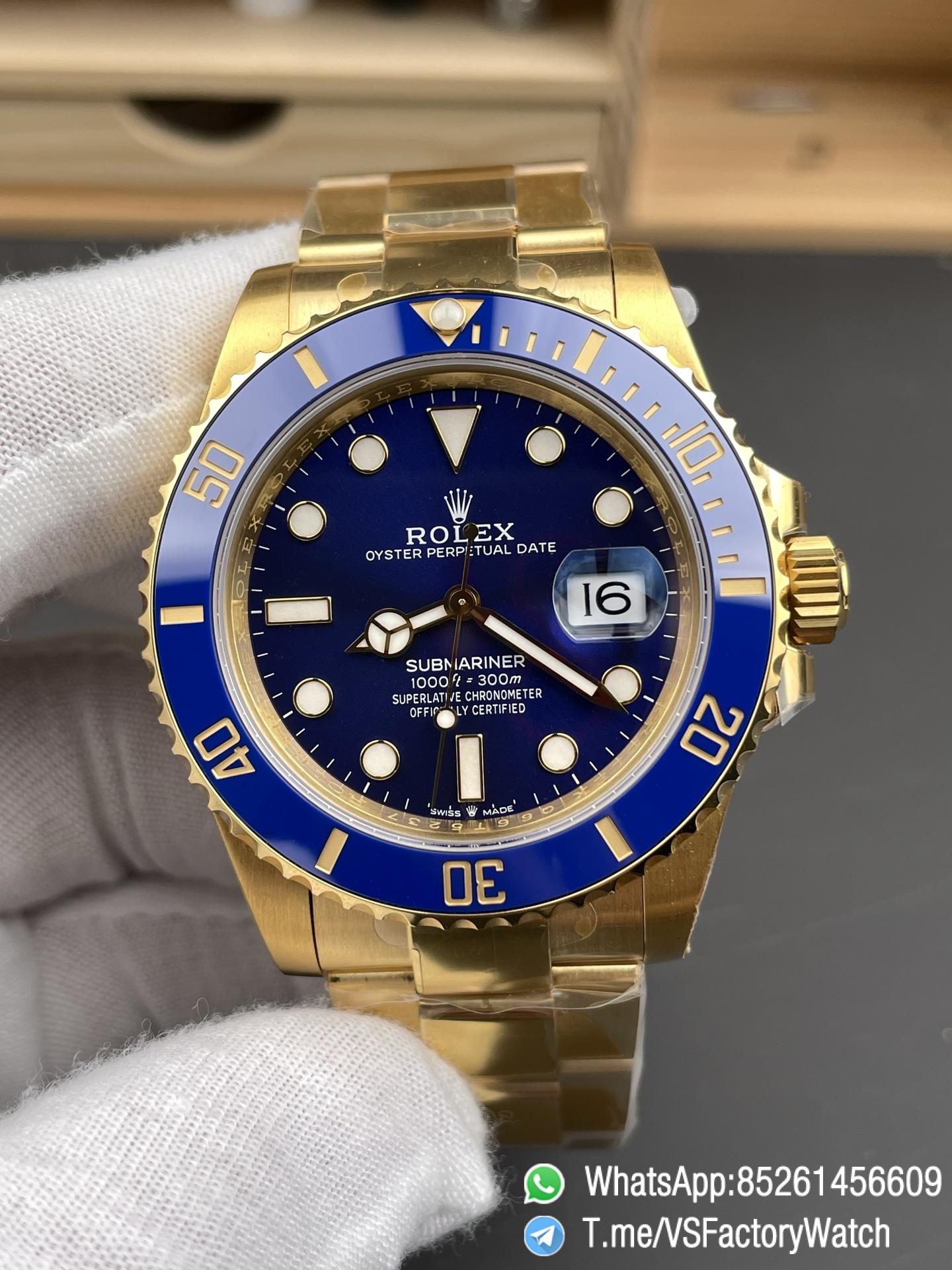 VS Factory Submariner Date 41mm 126618LB Blue Dial Blue Ceramica Bezel Yellow Gold and 904L Steel DanDong 3235 Movement 03 VS Factory Submariner Date 41mm 126618LB Blue Dial Blue Ceramica Bezel Yellow Gold and 904L Steel DanDong 3235 Movement 03