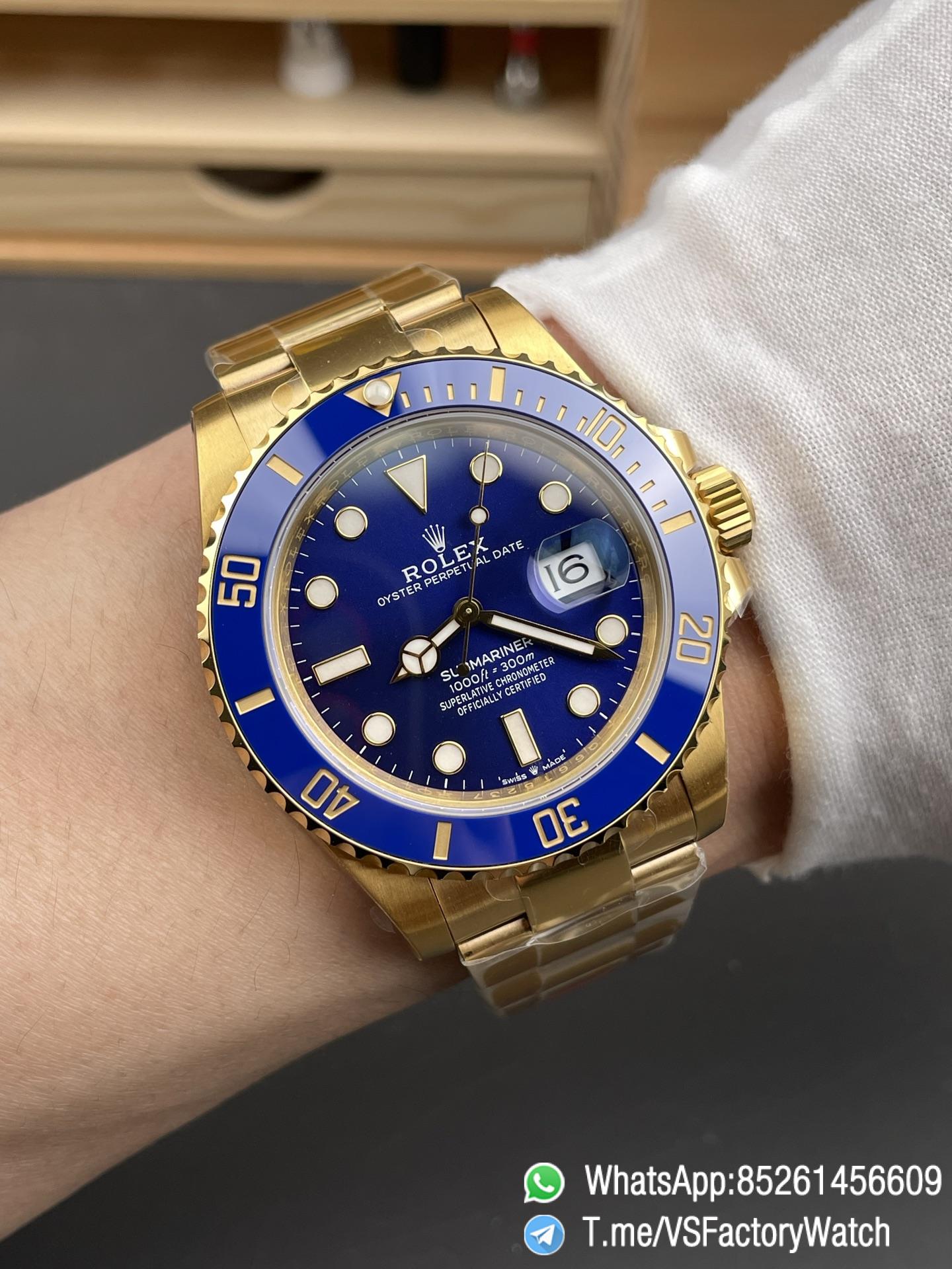 VS Factory Submariner Date 41mm 126618LB Blue Dial Blue Ceramica Bezel Yellow Gold and 904L Steel DanDong 3235 Movement 10 VS Factory Submariner Date 41mm 126618LB Blue Dial Blue Ceramica Bezel Yellow Gold and 904L Steel DanDong 3235 Movement 10