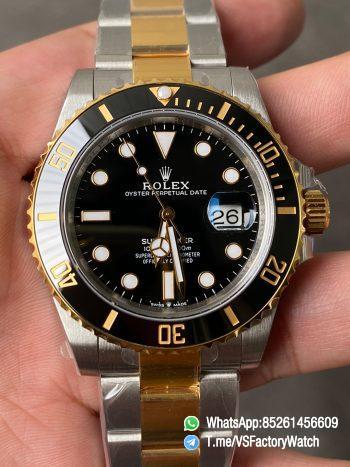 VS Factory Watch Rolex Submariner 126613LN Gold and Steel Two Tone Material Black Ceramic Bezel DanDong 3235 Movement 72 Hours PR 000