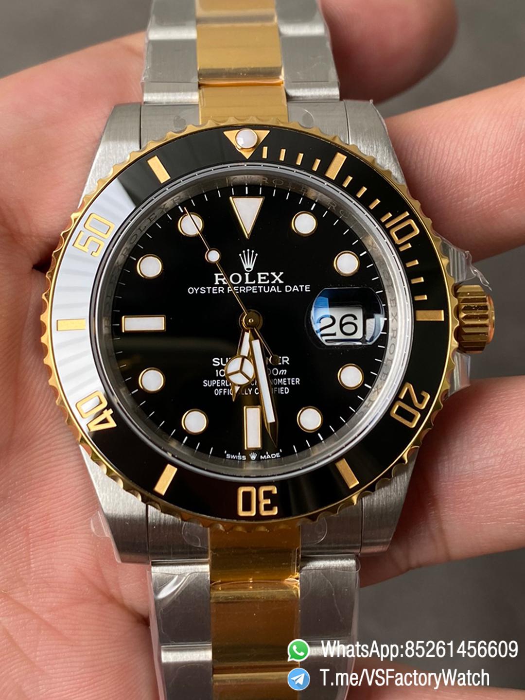 VS Factory Watch Rolex Submariner 126613LN Gold and Steel Two Tone Material Black Ceramic Bezel DanDong 3235 Movement 72 Hours PR 000 VS Factory Watch Rolex Submariner 126613LN Gold and Steel Two Tone Material Black Ceramic Bezel DanDong 3235 Movement 72 Hours PR 000