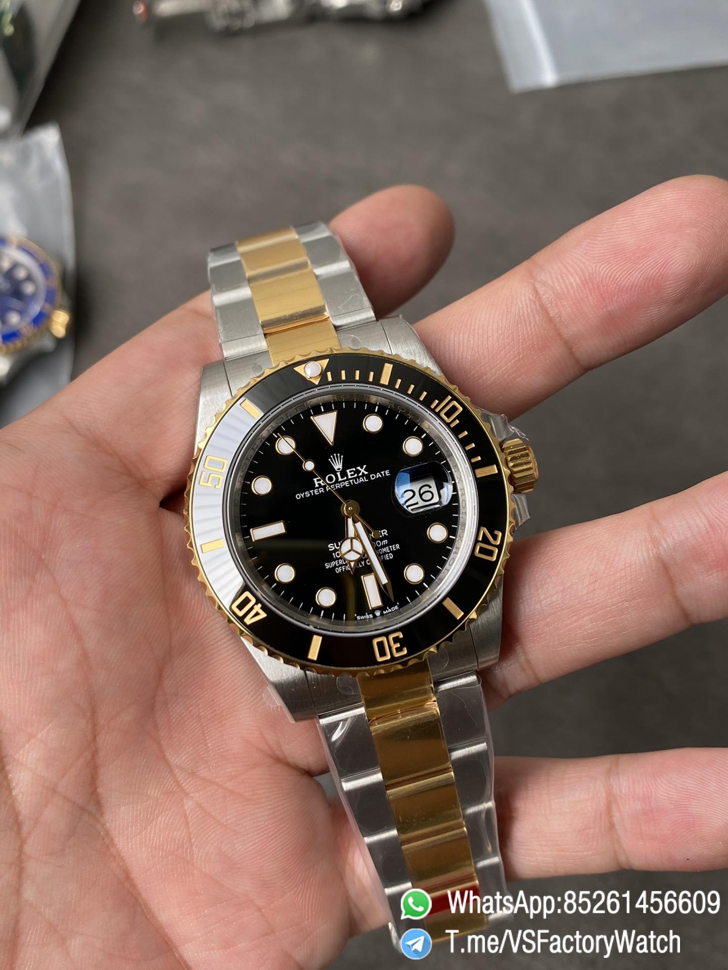 VS Factory Watch Rolex Submariner 126613LN Gold and Steel Two Tone Material Black Ceramic Bezel DanDong 3235 Movement 72 Hours PR 01 VS Factory Watch Rolex Submariner 126613LN Gold and Steel Two Tone Material Black Ceramic Bezel DanDong 3235 Movement 72 Hours PR 01