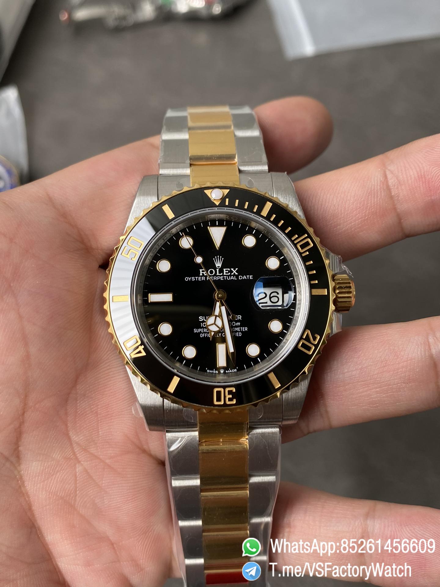 VS Factory Watch Rolex Submariner 126613LN Gold and Steel Two Tone Material Black Ceramic Bezel DanDong 3235 Movement 72 Hours PR 02 VS Factory Watch Rolex Submariner 126613LN Gold and Steel Two Tone Material Black Ceramic Bezel DanDong 3235 Movement 72 Hours PR 02