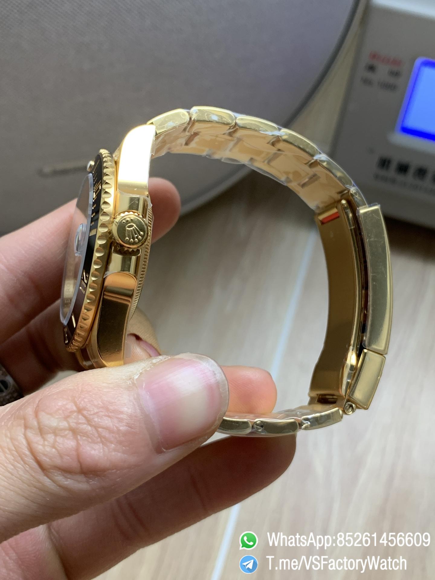 VS Factory Watches Submariner Full Gold Sub 41mm 126618LN Black Dial Black Ceramica Bezel DanDong 3235 Movement 04 VS Factory Watches Submariner Full Gold Sub 41mm 126618LN Black Dial Black Ceramica Bezel DanDong 3235 Movement 04