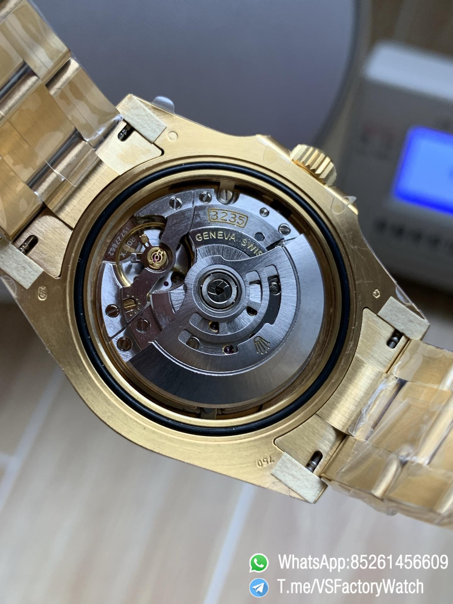 VS Factory Watches Submariner Full Gold Sub 41mm 126618LN Black Dial Black Ceramica Bezel DanDong 3235 Movement 07 VS Factory Watches Submariner Full Gold Sub 41mm 126618LN Black Dial Black Ceramica Bezel DanDong 3235 Movement 07