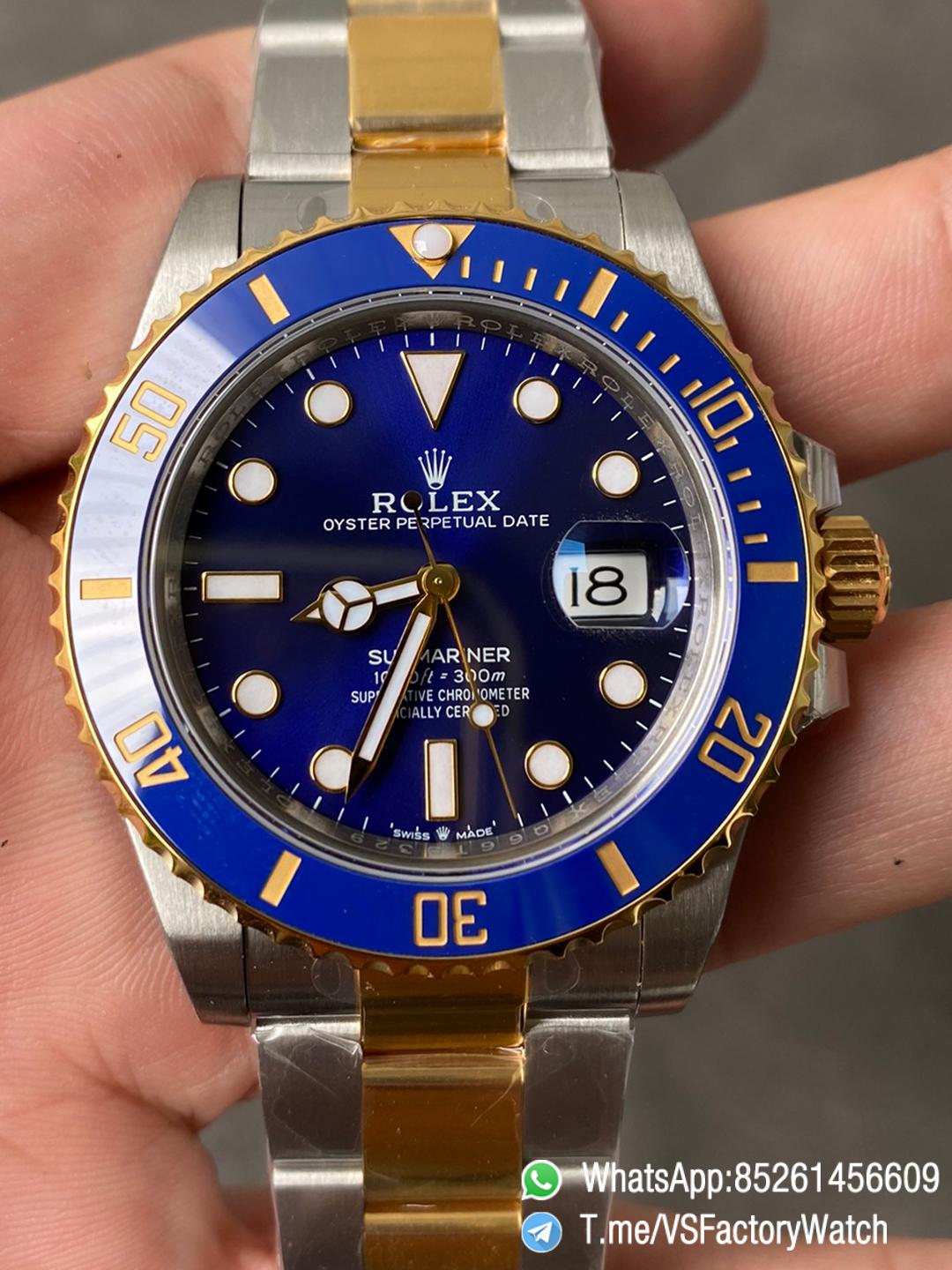 VSF Rolex Submariner 126613LB 41mm Blue Dial Gold and Steel Two Tone Material Blue Ceramic Bezel DanDong 3235 Movement 72 Hours PR 00 VSF Rolex Submariner 126613LB 41mm Blue Dial Gold and Steel Two Tone Material Blue Ceramic Bezel DanDong 3235 Movement 72 Hours PR 00